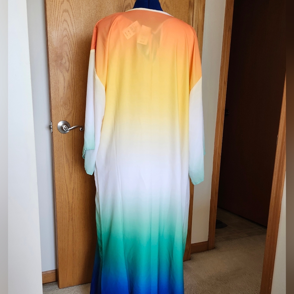 NWT ASHLEY'S Ombre Maxi Bodycon Dress Size 22/24 - Picture 9 of 10